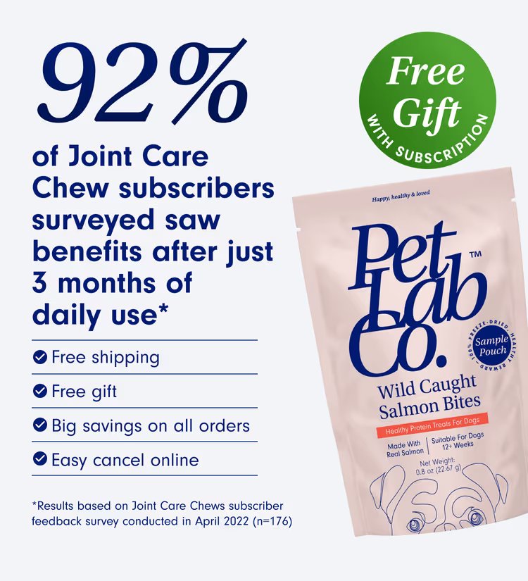 Hip & Joint Care Chews – Dog Joint Supplement for Mobility